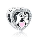 925 Silver Love Wife Husband Charm for DIY Jewelry
