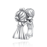 925 Silver Love Wife Husband Charm for DIY Jewelry