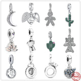 925 Silver Open Crown Pendant Charm for DIY Jewelry