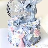 Marine Life Seahorse Conch Mermaid Silicone Cake Mold Decoration