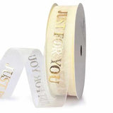 10 yards Forever Love Snow Yarn Ribbon DIY Cake Box Packing Ribbon