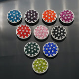 20pcs High Manual Mixed Rhinestone Snap Button Charm Styles Button