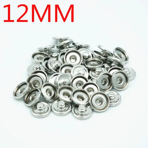 50PCS Snap Buttons 18MM&20MM for DIY Print or Rhinestone Snaps Deep