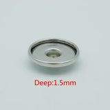 50PCS Snap Buttons 18MM&20MM for DIY Print or Rhinestone Snaps Deep