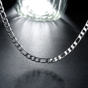 925 Silver Necklace 20 inches 6MM Men Women Chain Christmas