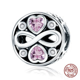 925 Silver Heart Shaped Life Tree Charm for Bracelet Beads Jewelry Pendant