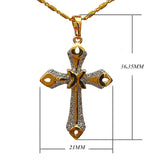 Hot 21X36.35MM AAAA CZ Cross Pendant + Free Chain XPP05