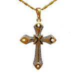 Hot 21X36.35MM AAAA CZ Cross Pendant + Free Chain XPP05