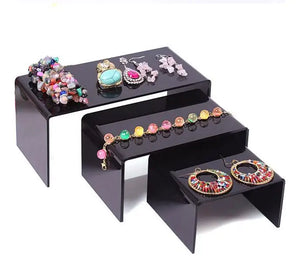 Clear Jewelry Display Stand Toy Mobile Wallet Shoes Bracelets Shelf