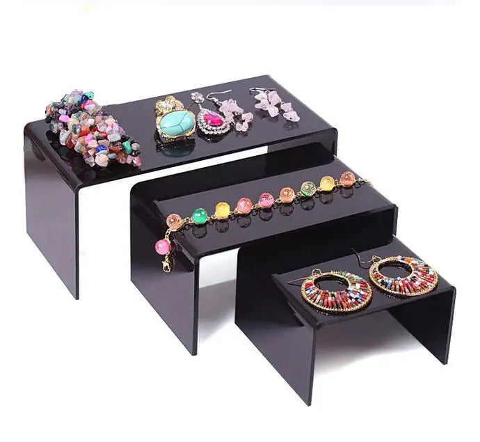 Clear Jewelry Display Stand Toy Mobile Wallet Shoes Bracelets Shelf