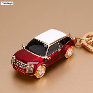 Crystal Car Key Chain Metal Rhinestones Lovely Keychain K1724
