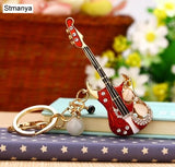 Crystal Car Key Chain Metal Rhinestones Lovely Keychain K1724
