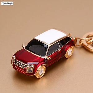 Crystal Car Key Chain Metal Rhinestones Lovely Keychain K1724