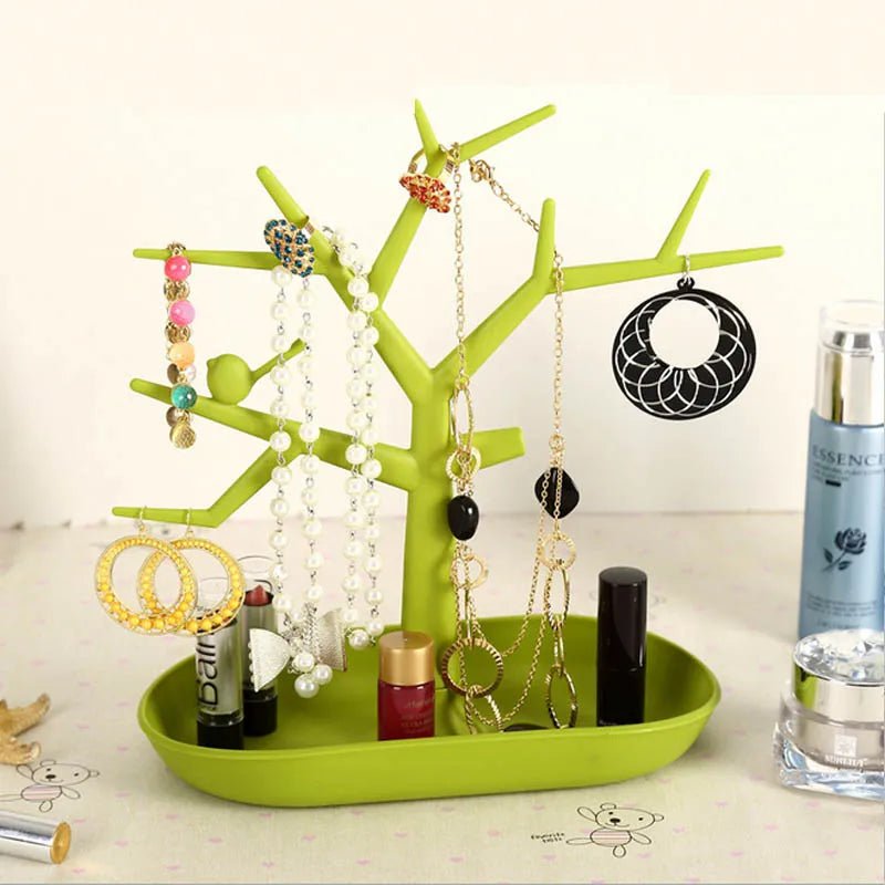 Plastic Jewelry Organizer Stand Display Rack Earrings Holder