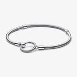 925 Silver Snake Chain Bracelet Bangle Crown for Women DIY Jewelry