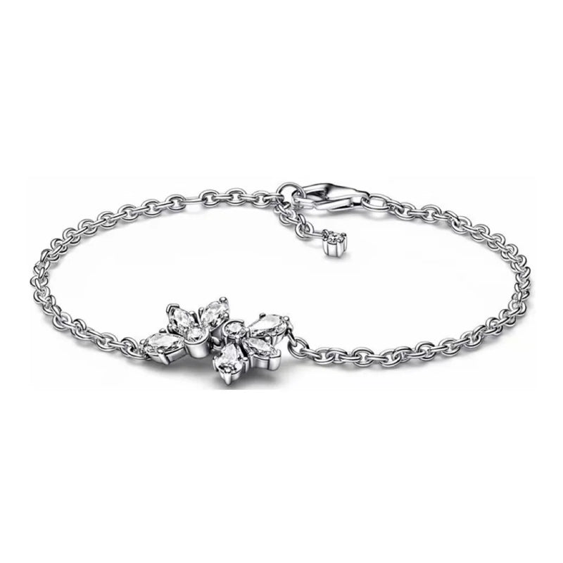925 Silver Snake Chain Bracelet Crown Bangle for Women Charm DIY Jewelry