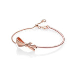 925 Sterling Silver Bowknot Charm Bracelet for Women DIY Jewelry