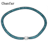 Mesh Crystal Necklace Magnetic Clasp Jewelry