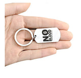 JW Keychain Scripture Pendant No Blood Christ