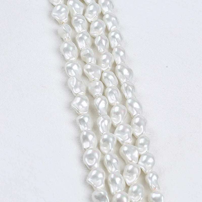 Baroque Shape Shell Loose Pearl Strand 10*15mm/15*22mm/12*15mm