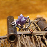 Natural Stone Melkaba Pink Crystal Pendant Necklace for Women