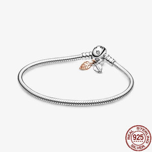 Hot S925 sterling silver bracelet for Pando jewelry Christmas