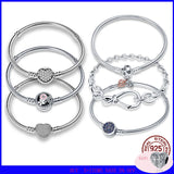 Hot S925 sterling silver bracelet for Pando jewelry Christmas