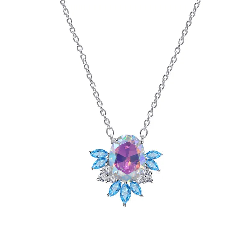 S925 Sterling Silver Micro-Set Women's Pendant Necklace