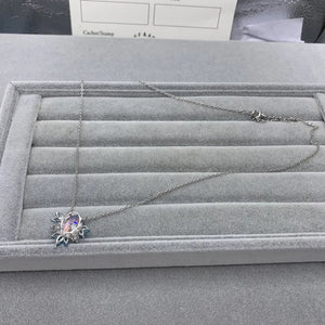 S925 Sterling Silver Micro-Set Women's Pendant Necklace