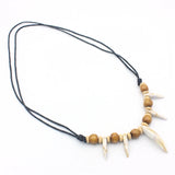 Acrylic Wolf Teeth Beaded Necklace Adjustable Length Couple Necklace Amulet MN05