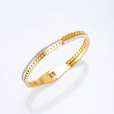 Crystal Hollow Bracelet & Stainless Steel Jewelry