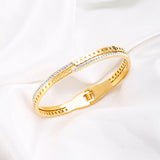 Crystal Hollow Bracelet & Stainless Steel Jewelry