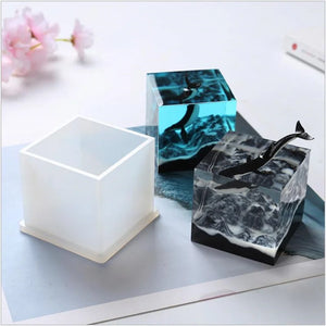 Square Silicone Mold DIY Plaster Craft Soap Candle Resin Mold