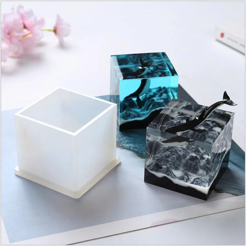 Square Silicone Mold DIY Plaster Craft Soap Candle Resin Mold