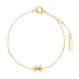 925 Sterling Silver Bee Wing Bracelet, Thin Wrist Chain for Women