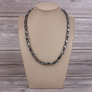 Magnetic Therapy Hematite Beads Necklace for Men and Women