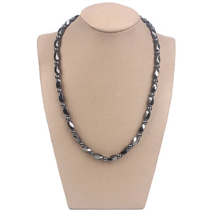 Magnetic Therapy Hematite Beads Necklace for Men and Women