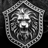 Lion Shield Men's Pendant Necklace Retro Tag Sweater Chain