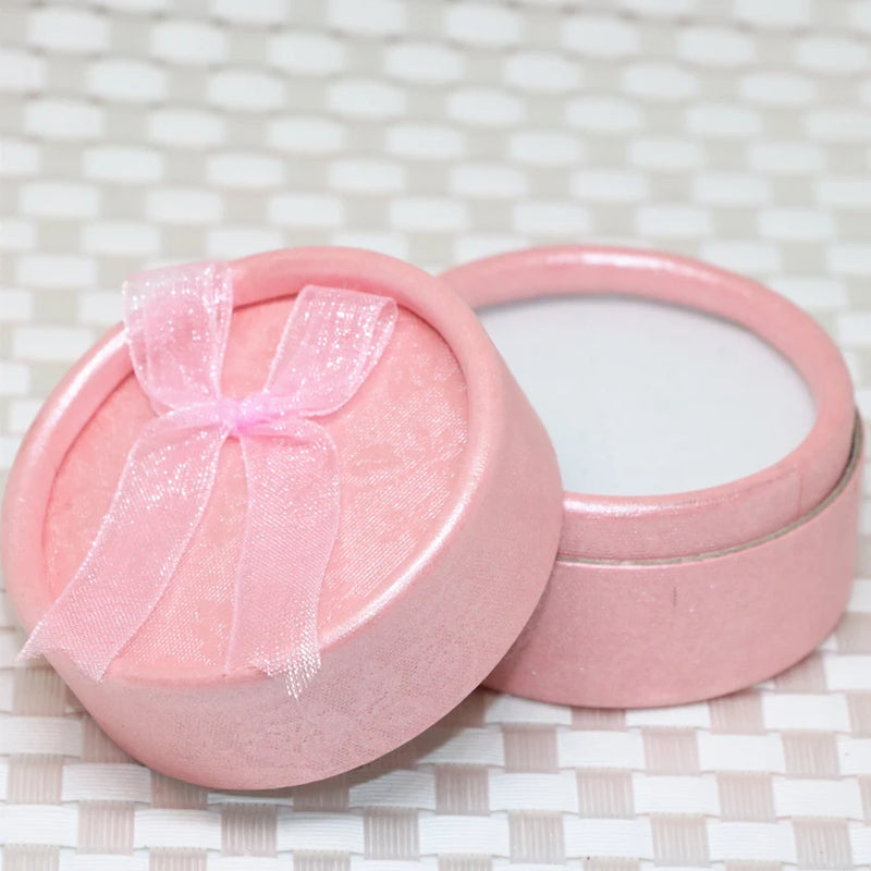 Pink Delicate Jewelry Box for Earrings Ring Pendant Beads Charms Accessories