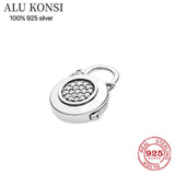 925 Silver Rose Heart Pan Ring for Women DIY Wedding Jewelry