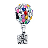 925 Silver Hot Air Balloon Charm Bead for 3mm Bracelet DIY Jewelry