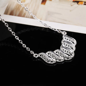 925 Sterling Silver Leaves Jewelry Set for Women Party
