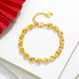 Hot Sand Jewelry Clover Bracelet 24k Vintage Plated Wedding