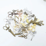 Hot Scissors Mixed Pendant Bracelet Necklace DIY Jewelry Making