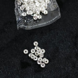 500pcs Hot Silver Crystal Rhinestone Spacer Beads 6mm 8mm 10mm
