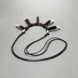 Tooth Necklace Wolf Teeth Beaded Necklace Adjustable Length Amulet