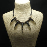 Tooth Necklace Wolf Teeth Beaded Necklace Adjustable Length Amulet