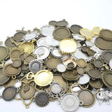 Hot Zinc Alloy Steampunk Photo Frame Pendant DIY Charm Bracelet Necklace