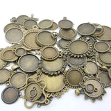 Hot Zinc Alloy Steampunk Photo Frame Pendant DIY Charm Bracelet Necklace