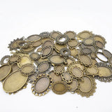 Hot Zinc Alloy Steampunk Photo Frame Pendant DIY Charm Bracelet Necklace